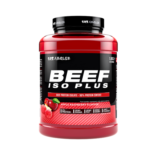 Beef protein isolate protein powder apple raspberry flavour
