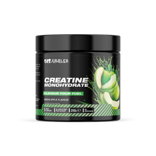 creatine monohydrate powder, increase strength, high-strength, green apple flavoured