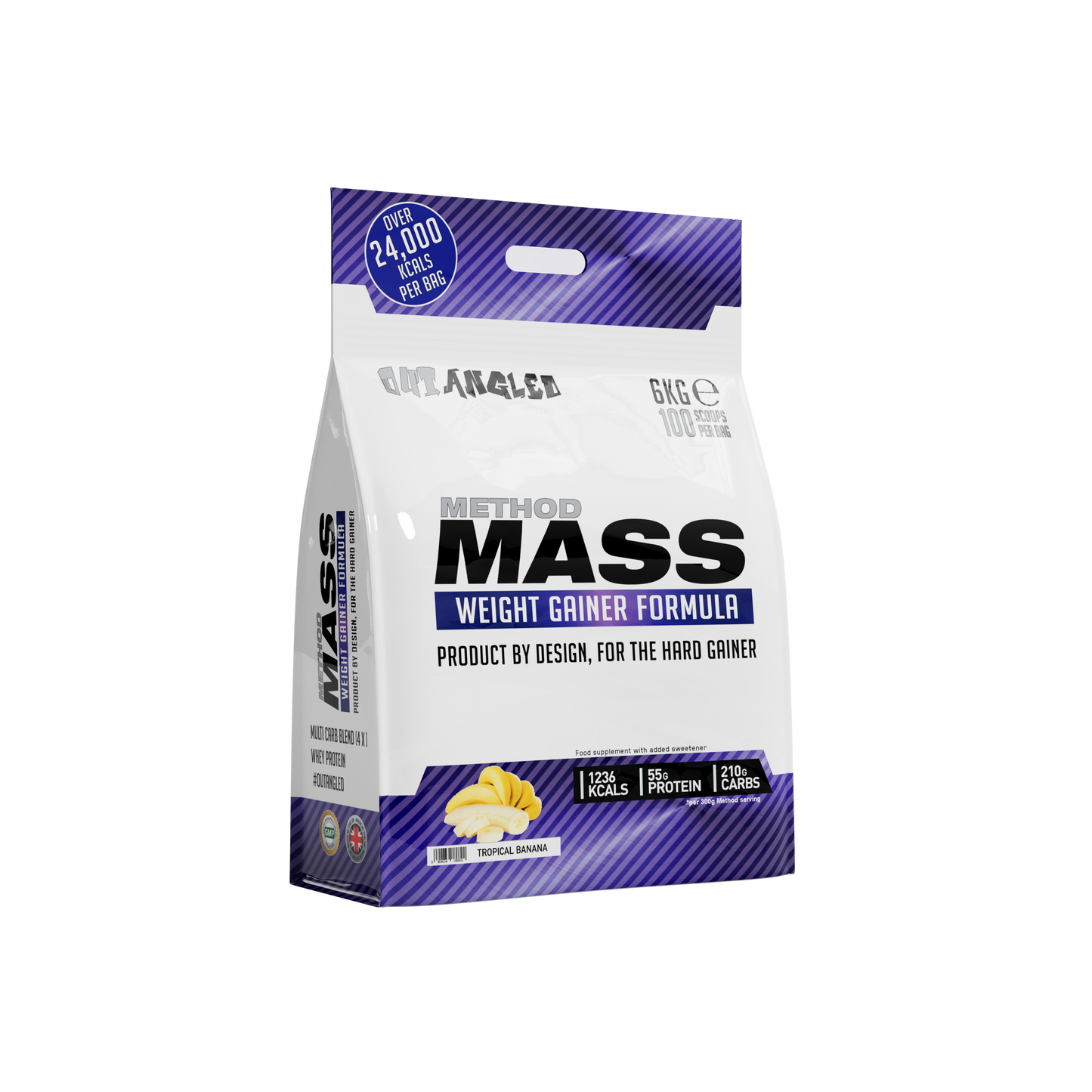 method mass gainer banana protein powder high calories, high carbohydrates, muscle growth weight gainer