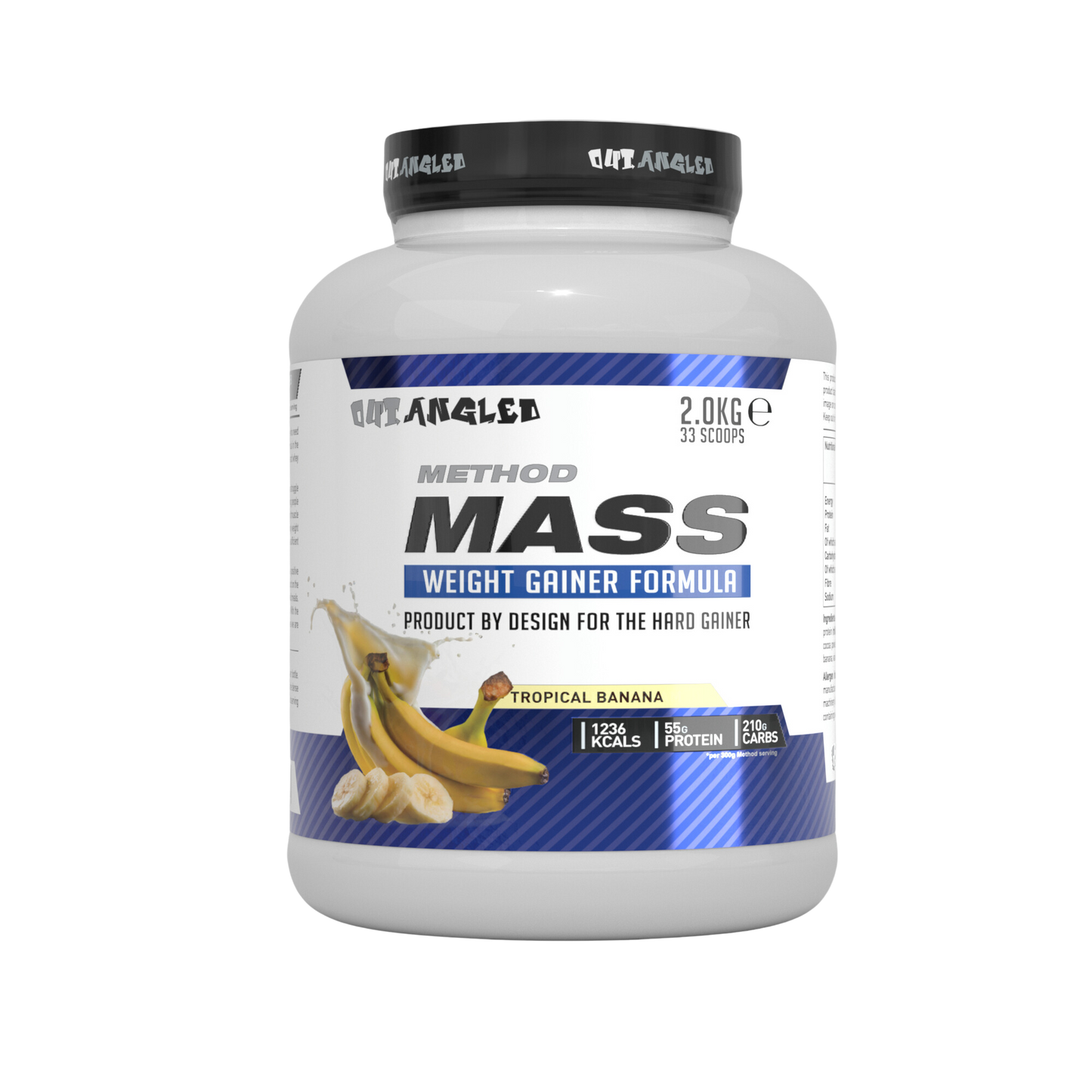 method mass gainer banana protein powder high calories, high carbohydrates, muscle growth weight gainer 2kg