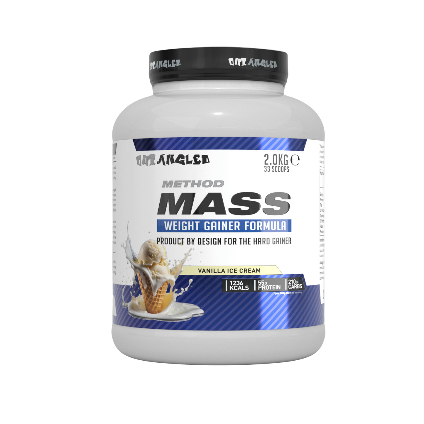 method mass gainer vanilla protein powder high calories, high carbohydrates, muscle growth weight gainer 2kg