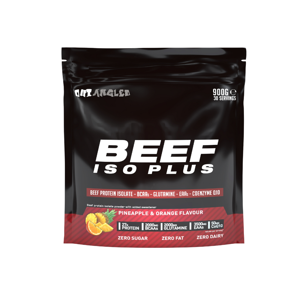 beef protein isolate protein powder pineapple orange flavoured, fat free, sugar free, high protein