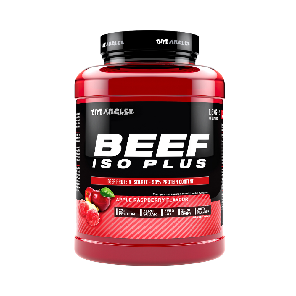 Beef protein isolate protein powder apple raspberry flavour