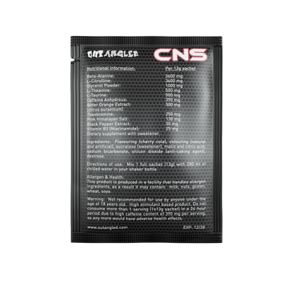 CNS Pre-Workout Sample Blue Raspberry