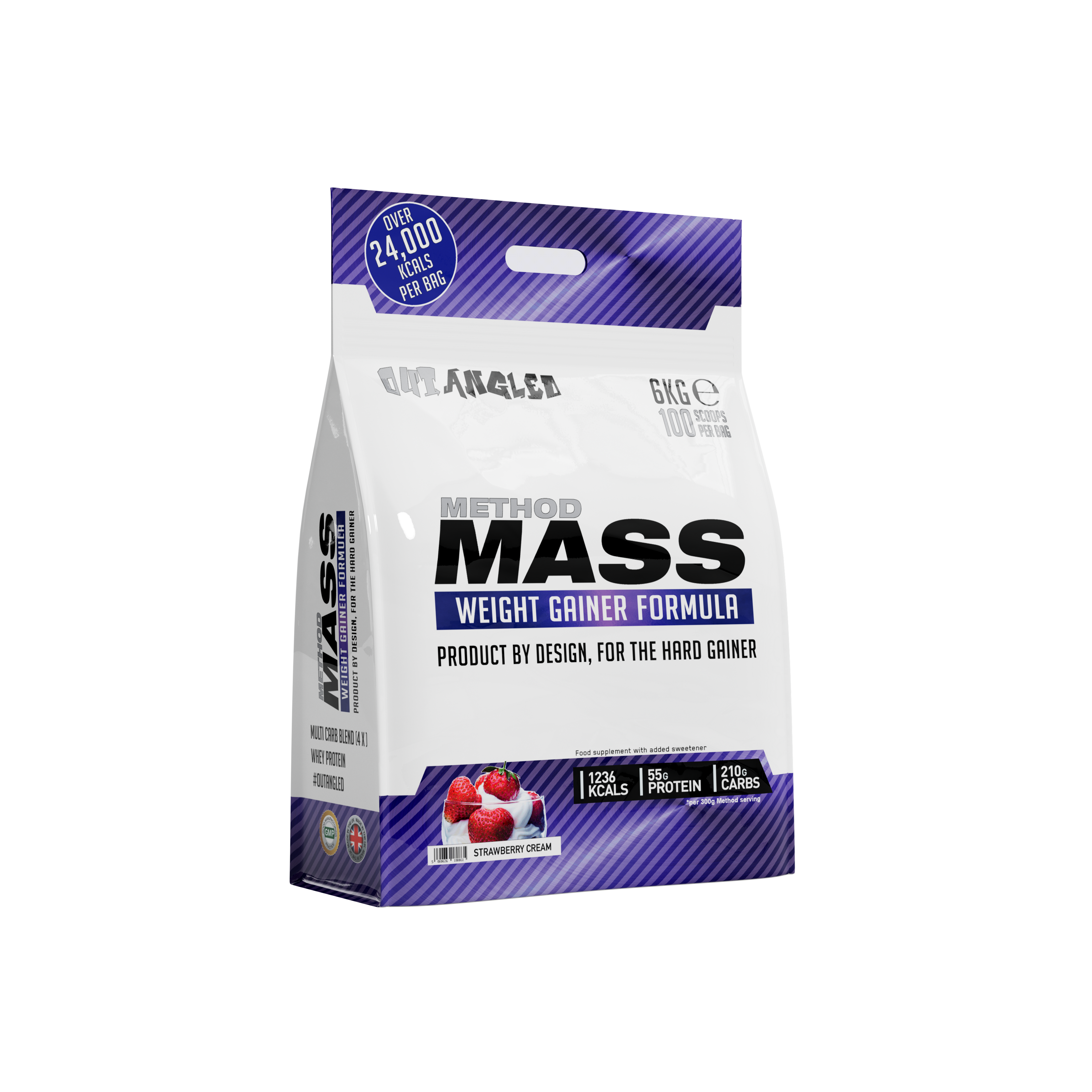 method mass gainer strawberry protein powder high calories, high carbohydrates, muscle growth weight gainer