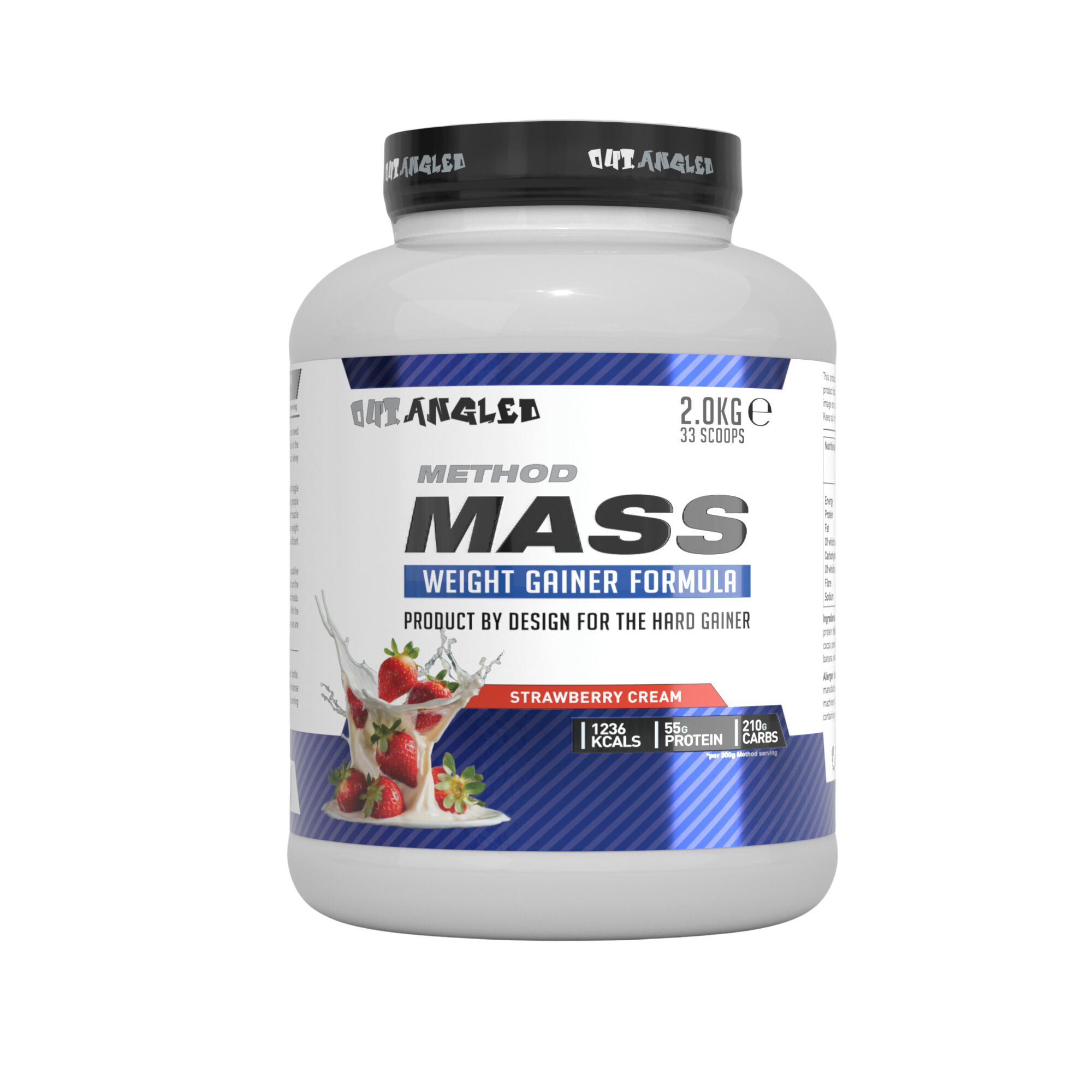 method mass gainer strawberry protein powder high calories, high carbohydrates, muscle growth weight gainer 2kg