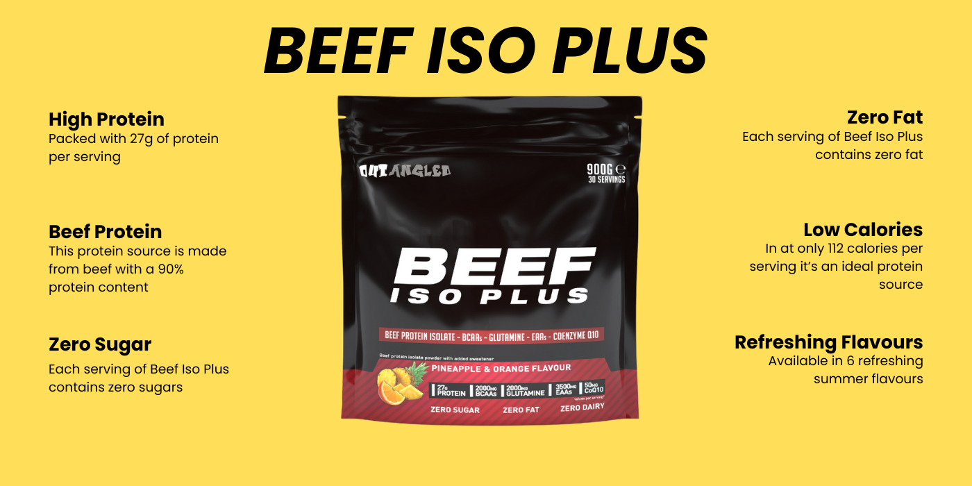 out angled beef iso plus - beef protein isolate 900g